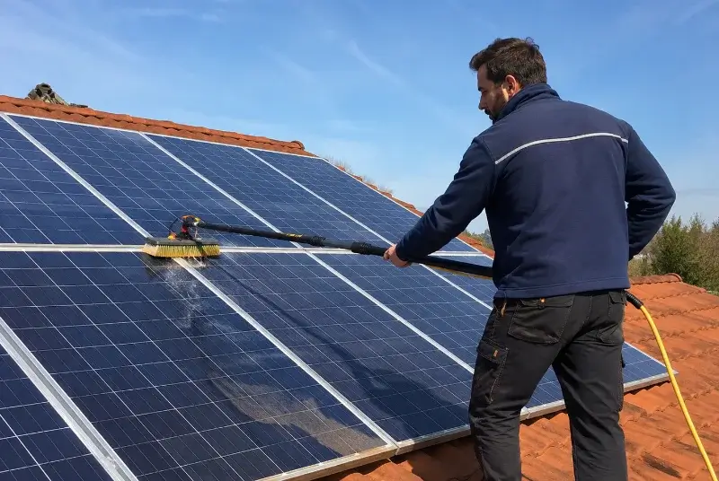 Nettoyage et entretien de panneaux solaires aux Portes du Coglais